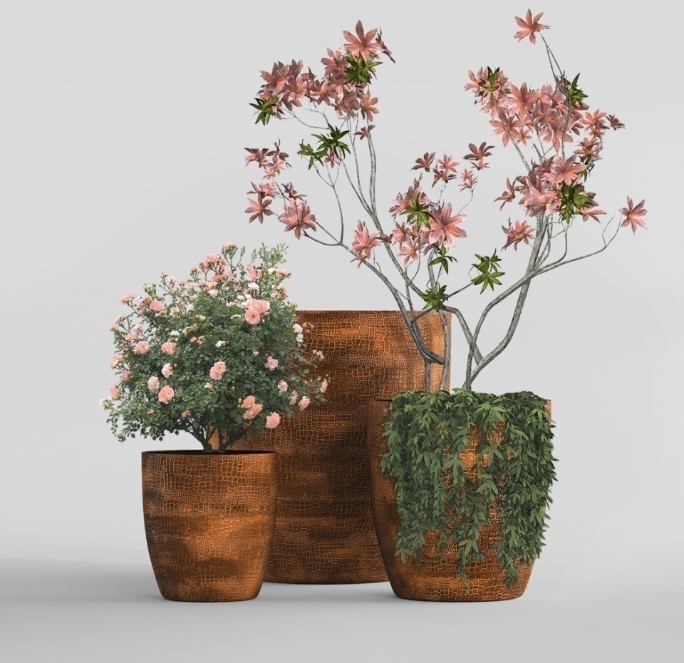 Кашпо CONCRETIKA VASE 3 CAYMAN BROWN D30H32