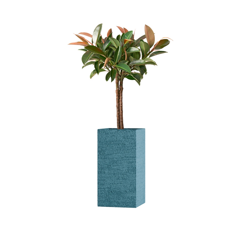Кашпо CONCRETIKA COLONNA EROSIA BLUE 40x40x80