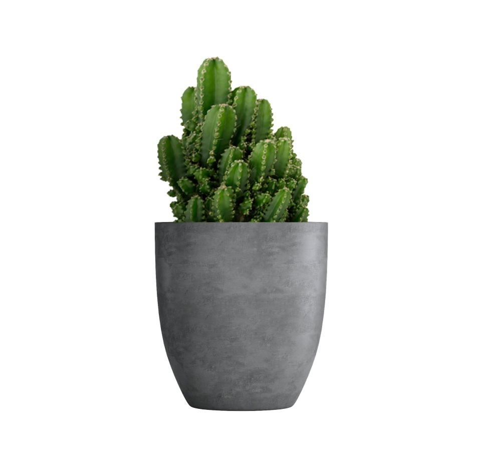 Кашпо CONCRETIKA VASE 3 SMOKEY BLUE D50H55