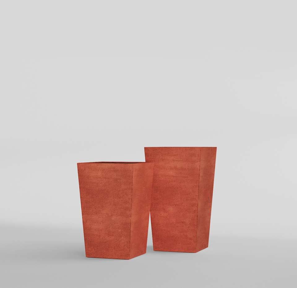 Кашпо CONCRETIKA CONIC CANDY 40x40x70