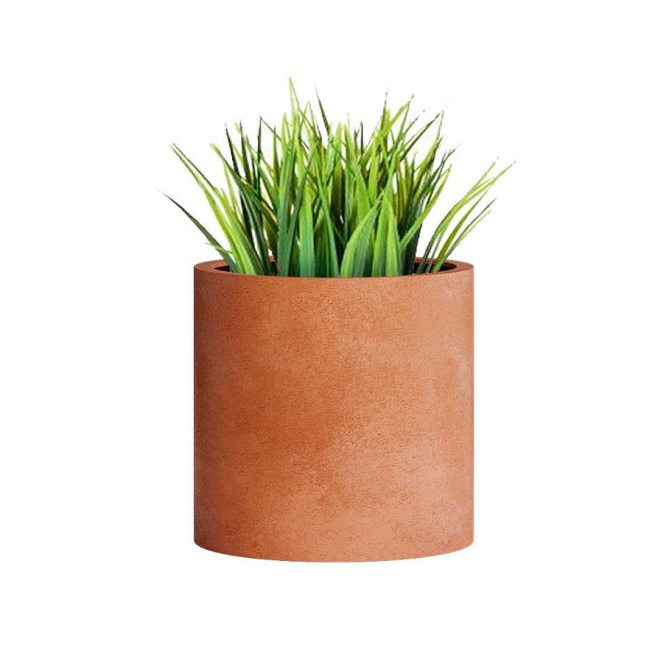 Кашпо CONCRETIKA CYLINDER RED CLAY D20H20