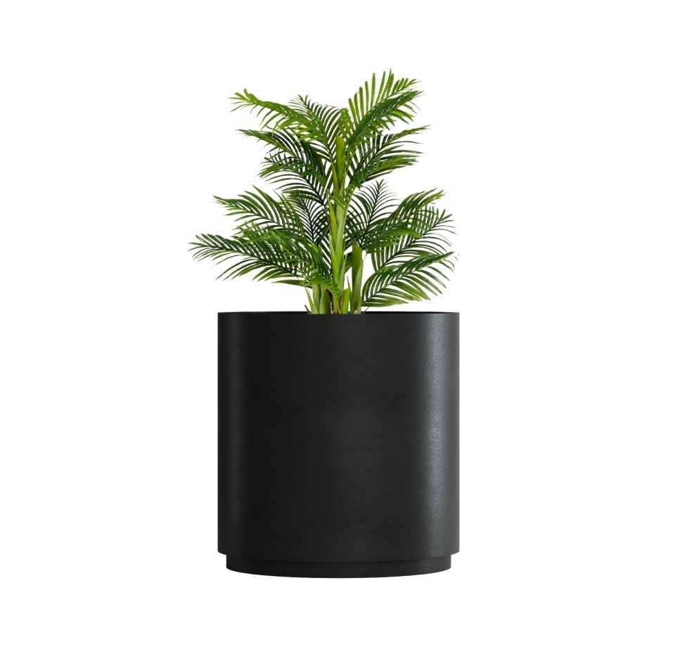 Кашпо CONCRETIKA CYLINDER XL NERO D100H105