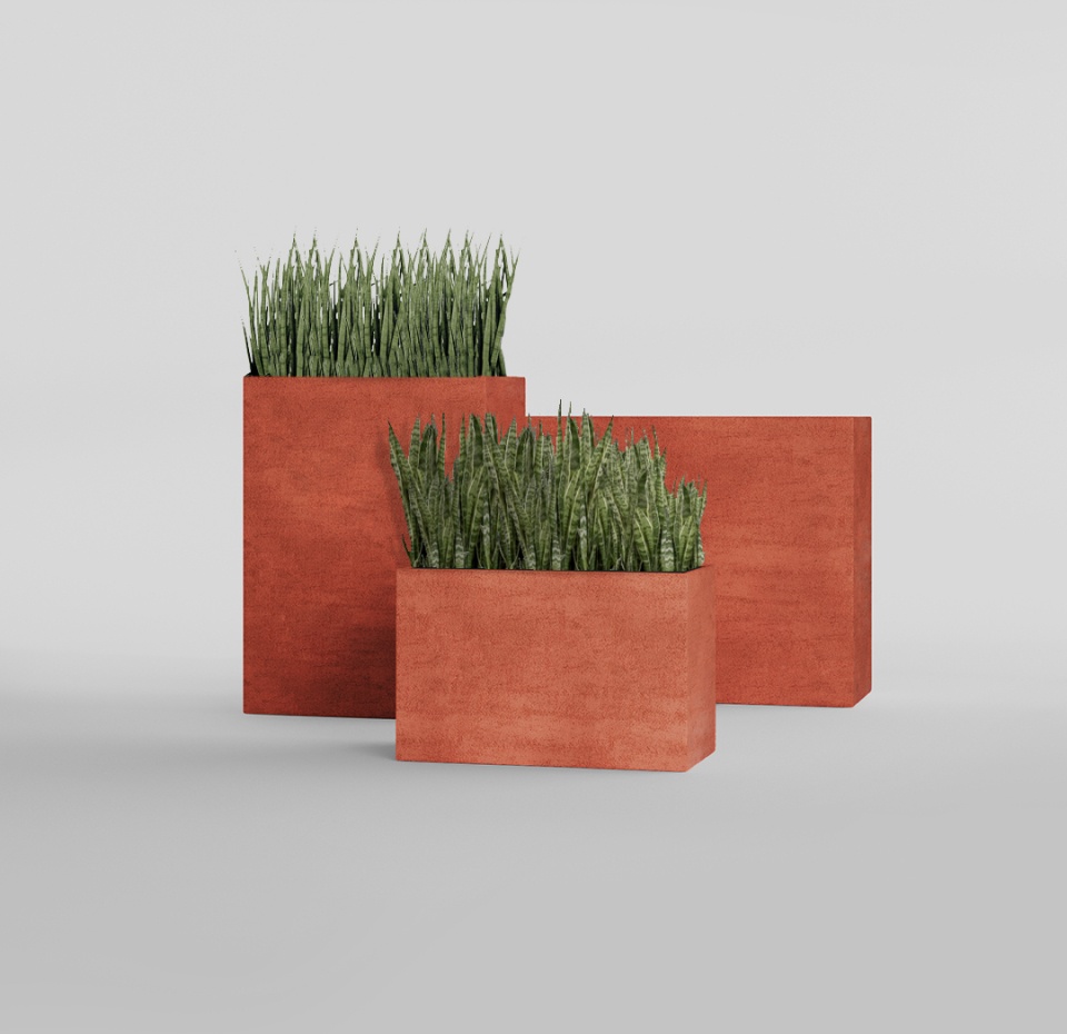 Кашпо CONCRETIKA DIVIDER CANDY 90x35x70