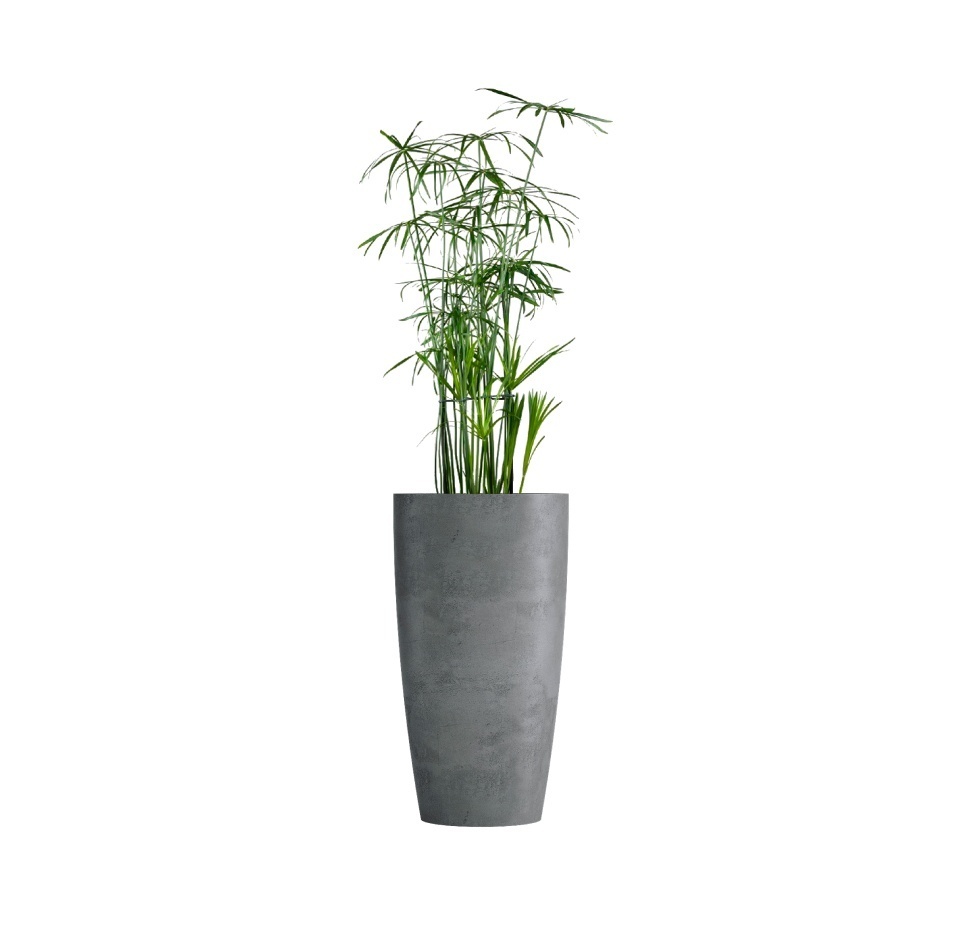 Кашпо CONCRETIKA CONUS SMOKEY BLUE D40H80