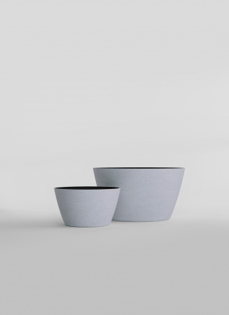 Кашпо CONCRETIKA BOWL EROSIA WHITE D80H45