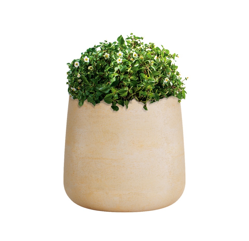 Кашпо CONCRETIKA CONE LEMON D32H36