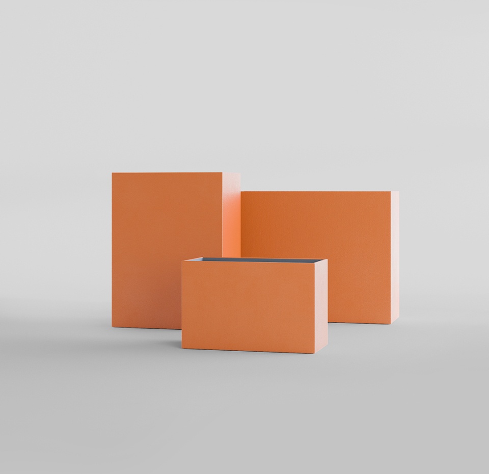 Кашпо CONCRETIKA DIVIDER CARROT 60x35x80