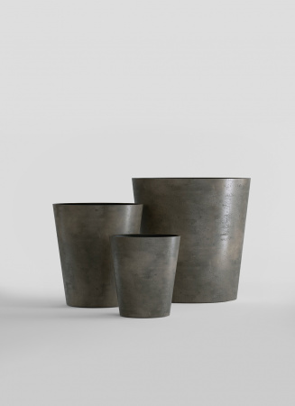 Кашпо CONCRETIKA CRATER BREZENT GREY D50H40