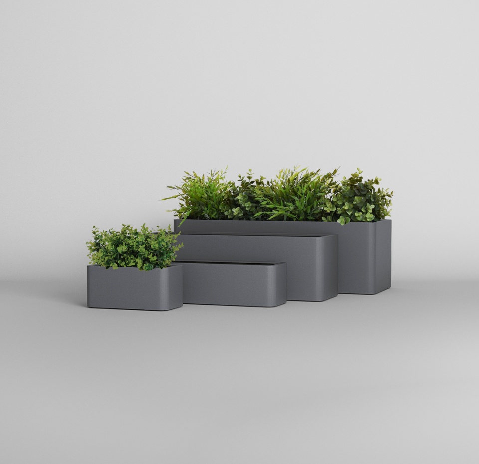 Кашпо CONCRETIKA BALCONERA MARENGO 40x22x18