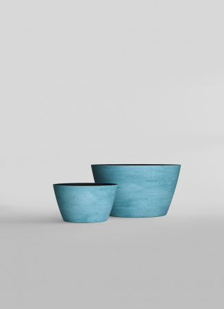 Кашпо CONCRETIKA BOWL BLUE SKY D65H36