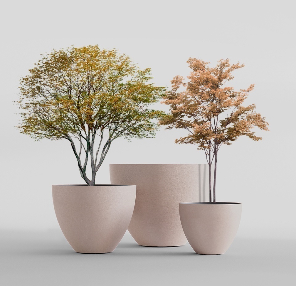 Кашпо CONCRETIKA UPON COCOA D55H45