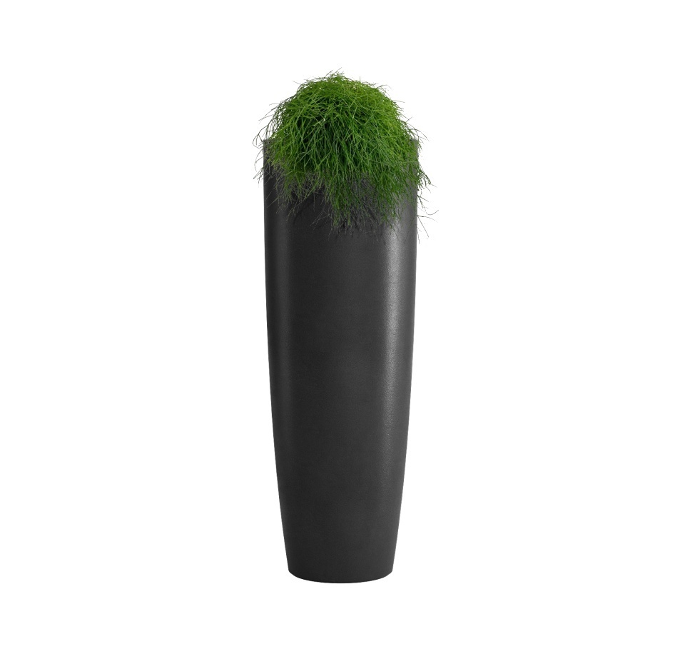 Кашпо CONCRETIKA CONUS NERO D60H170