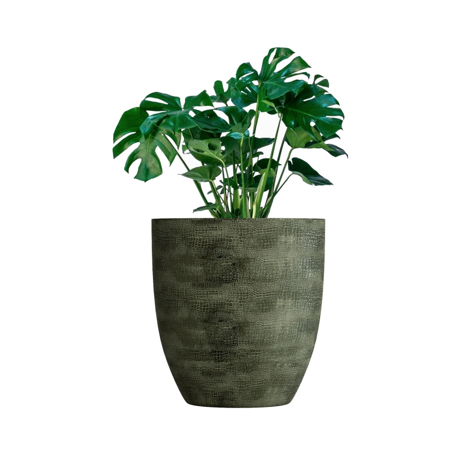 Кашпо CONCRETIKA VASE 3 CAYMAN GREEN D75H82
