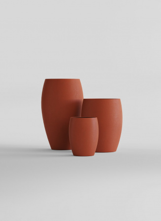 Кашпо CONCRETIKA OVAL TERRACOTTA D60H88