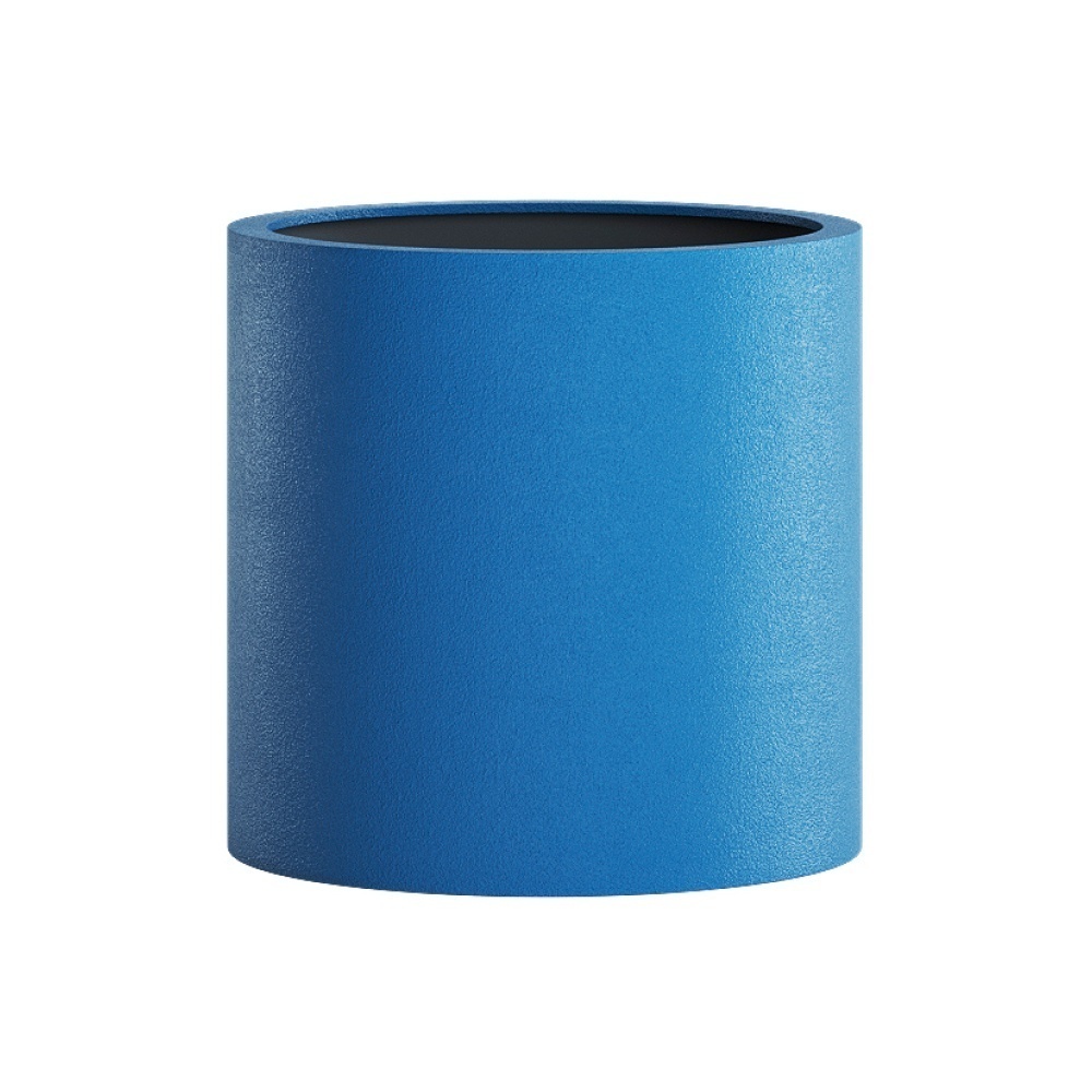 Кашпо CONCRETIKA CYLINDER DARK BLUE D40H40