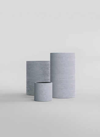 Кашпо CONCRETIKA CYLINDER EROSIA WHITE D45H80