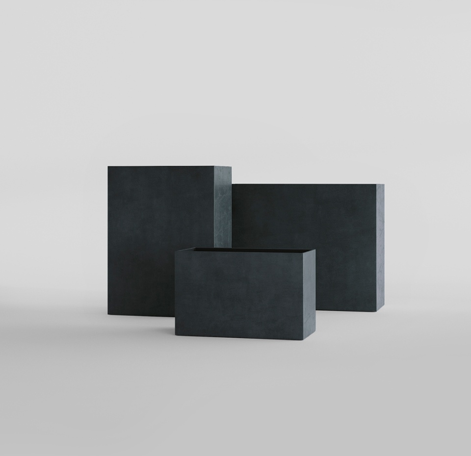 Кашпо CONCRETIKA DIVIDER ANTHRACITE 100x40x50