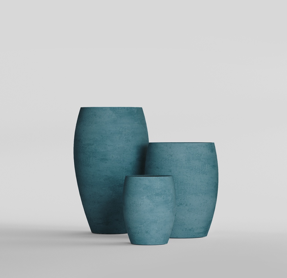 Кашпо CONCRETIKA OVAL MURENA D30H41