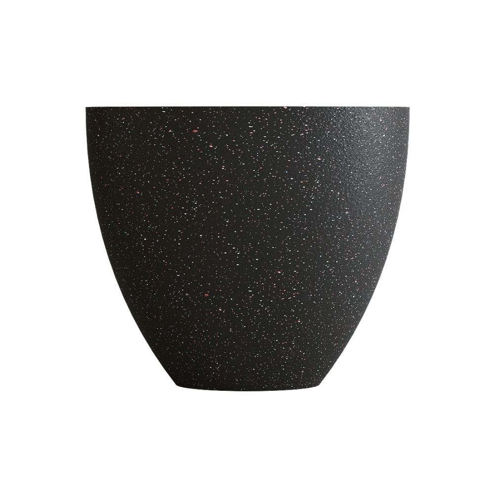 Кашпо CONCRETIKA UPON EGG BLACK D85H75