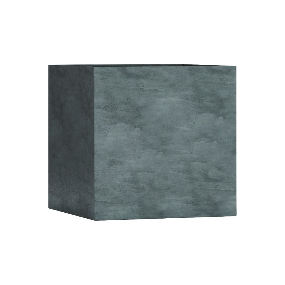 Кашпо CONCRETIKA CUBE OCEAN GREEN 90x90x90