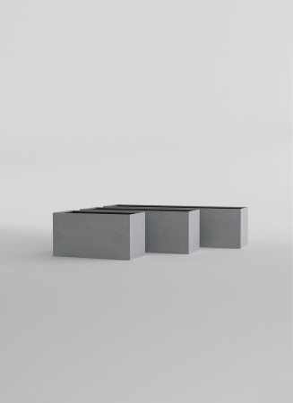 Кашпо CONCRETIKA BALCONY LONDON GREY 80x20x15