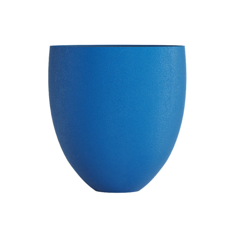 Кашпо CONCRETIKA BARREL DARK BLUE D44H48