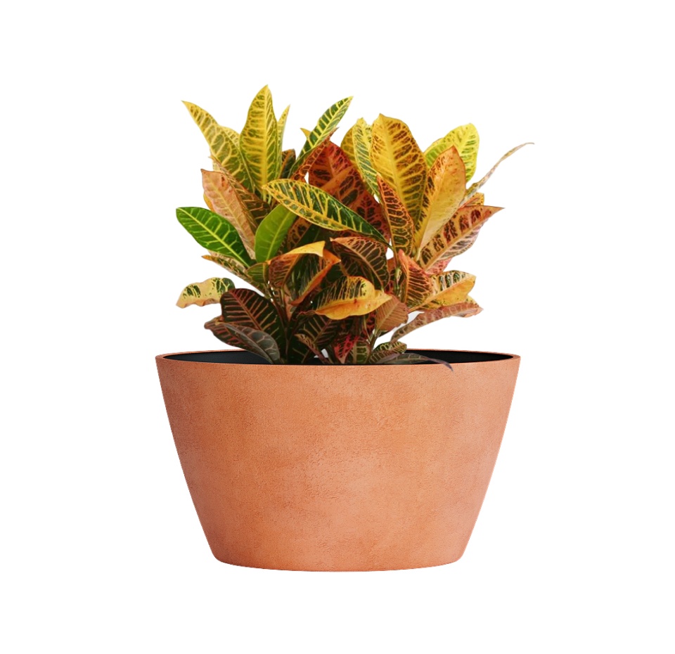Кашпо CONCRETIKA BOWL RED CLAY D80H45