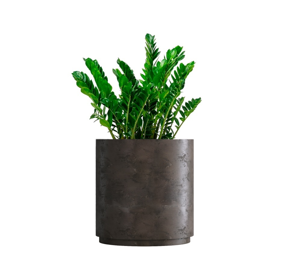 Кашпо CONCRETIKA CYLINDER XL TAUPE CONCRETE D70H80