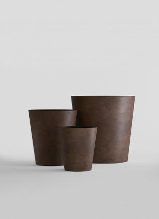Кашпо CONCRETIKA CRATER COFFEE D20H16