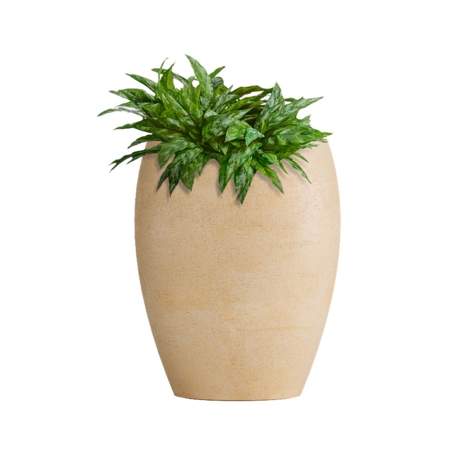 Кашпо CONCRETIKA OVAL LEMON D30H41