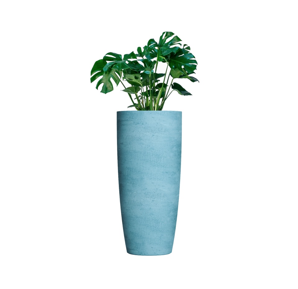 Кашпо CONCRETIKA CONUS BLUE SKY D60H130
