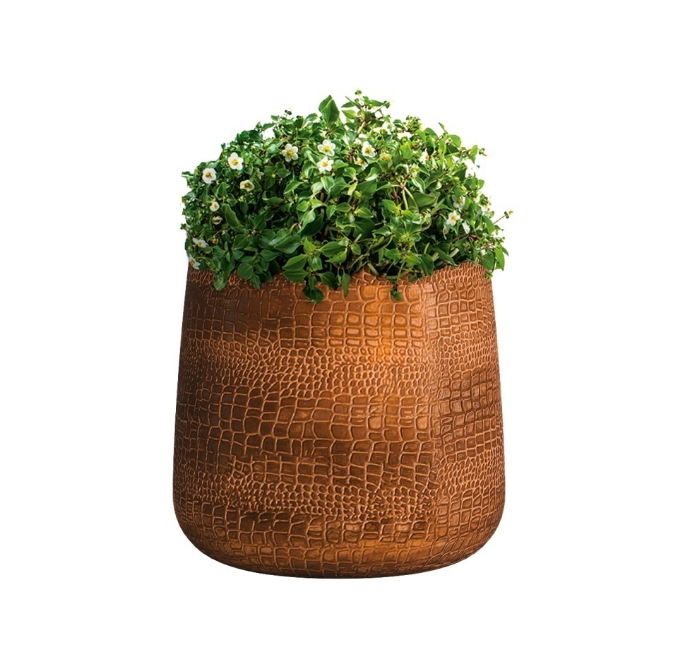 Кашпо CONCRETIKA CONE CAYMAN BROWN D32H36