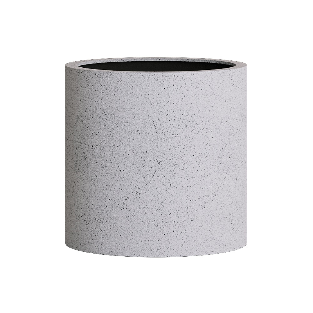Кашпо CONCRETIKA CYLINDER EGG WHITE D45H45