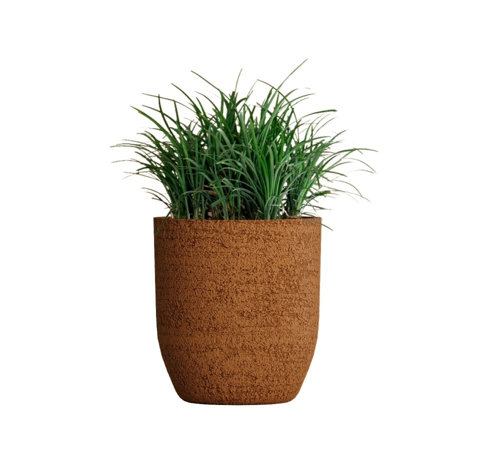 Кашпо CONCRETIKA YAR EROSIA OCHRE D40H44