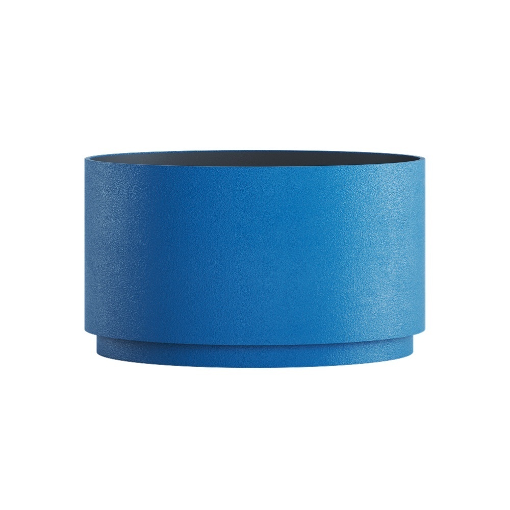 Кашпо CONCRETIKA CYLINDER XL DARK BLUE D70H45