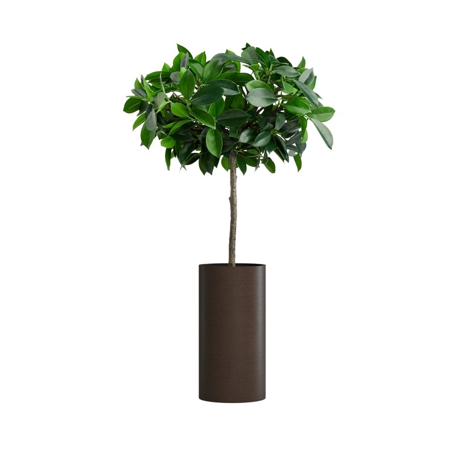 Кашпо CONCRETIKA CYLINDER EROSIA BROWN D30H60