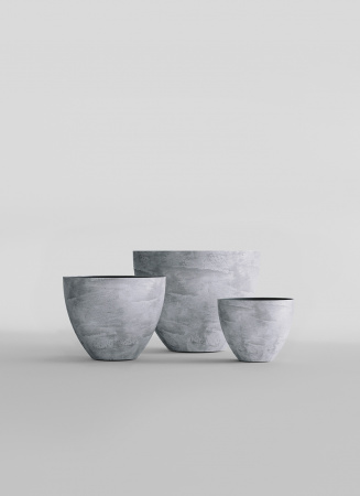 Кашпо CONCRETIKA UPON CONCRETE GREY LIGHT D45H35