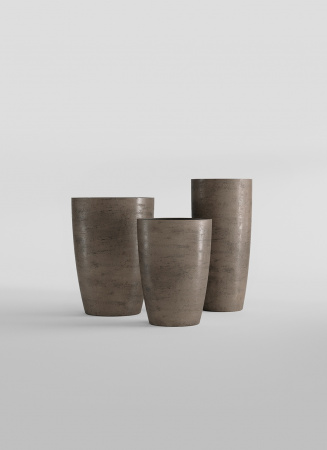 Кашпо CONCRETIKA CONUS SMOKEY GREY D30H55