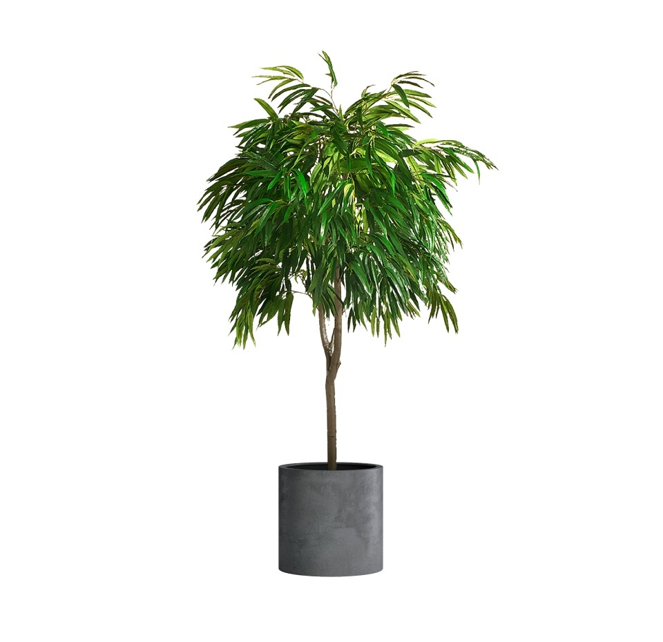 Кашпо CONCRETIKA CYLINDER SMOKEY BLUE D45H45