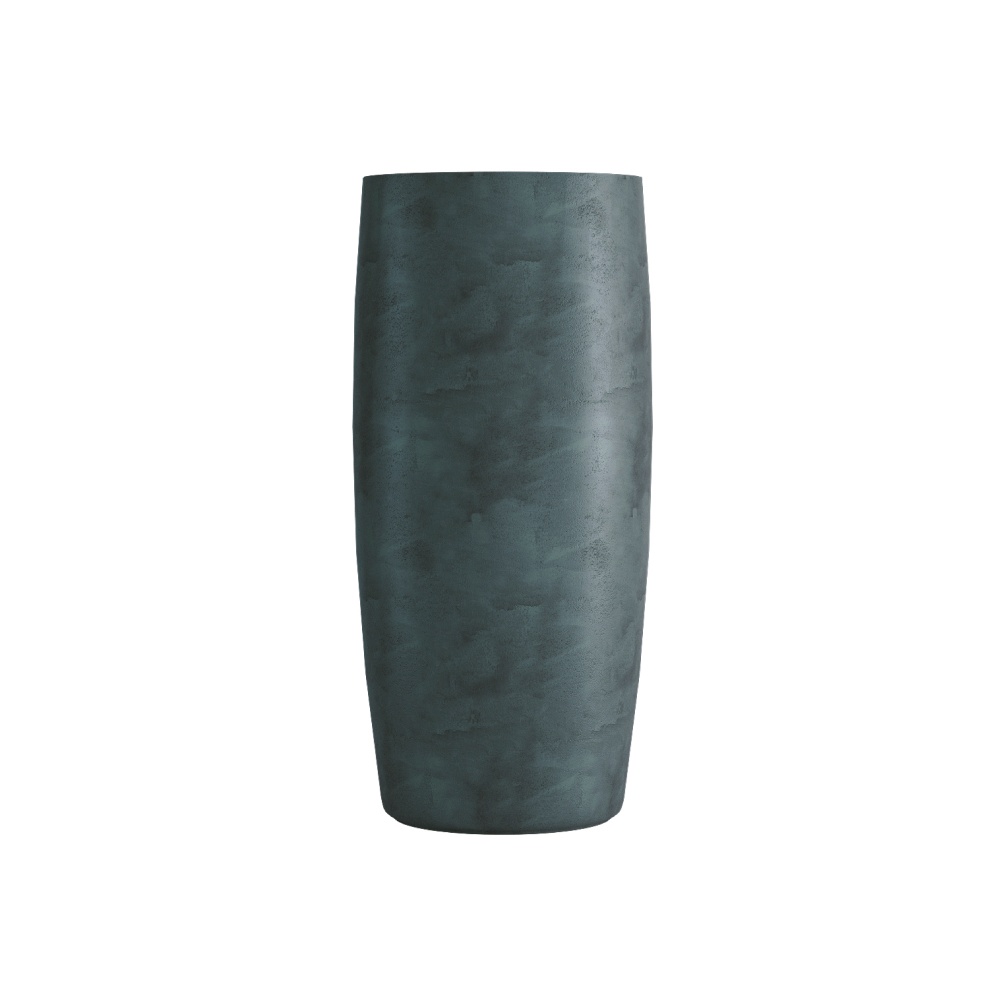 Кашпо CONCRETIKA CIGAR OCEAN GREEN D43H92