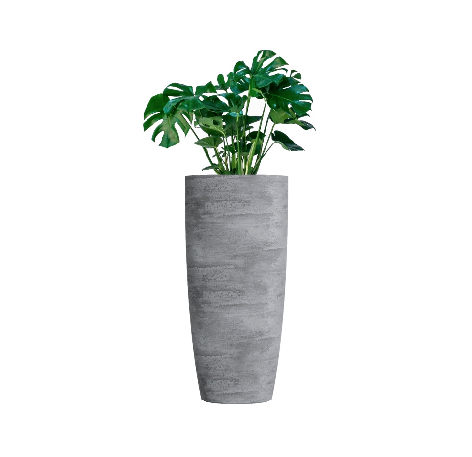 Кашпо CONCRETIKA CONUS CONCRETE GREY LIGHT D60H130
