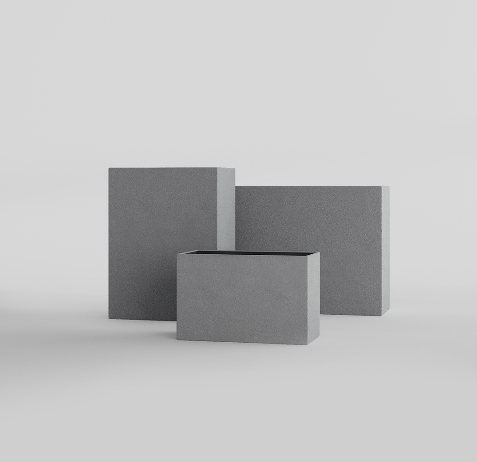 Кашпо CONCRETIKA DIVIDER LONDON GREY 90x35x70