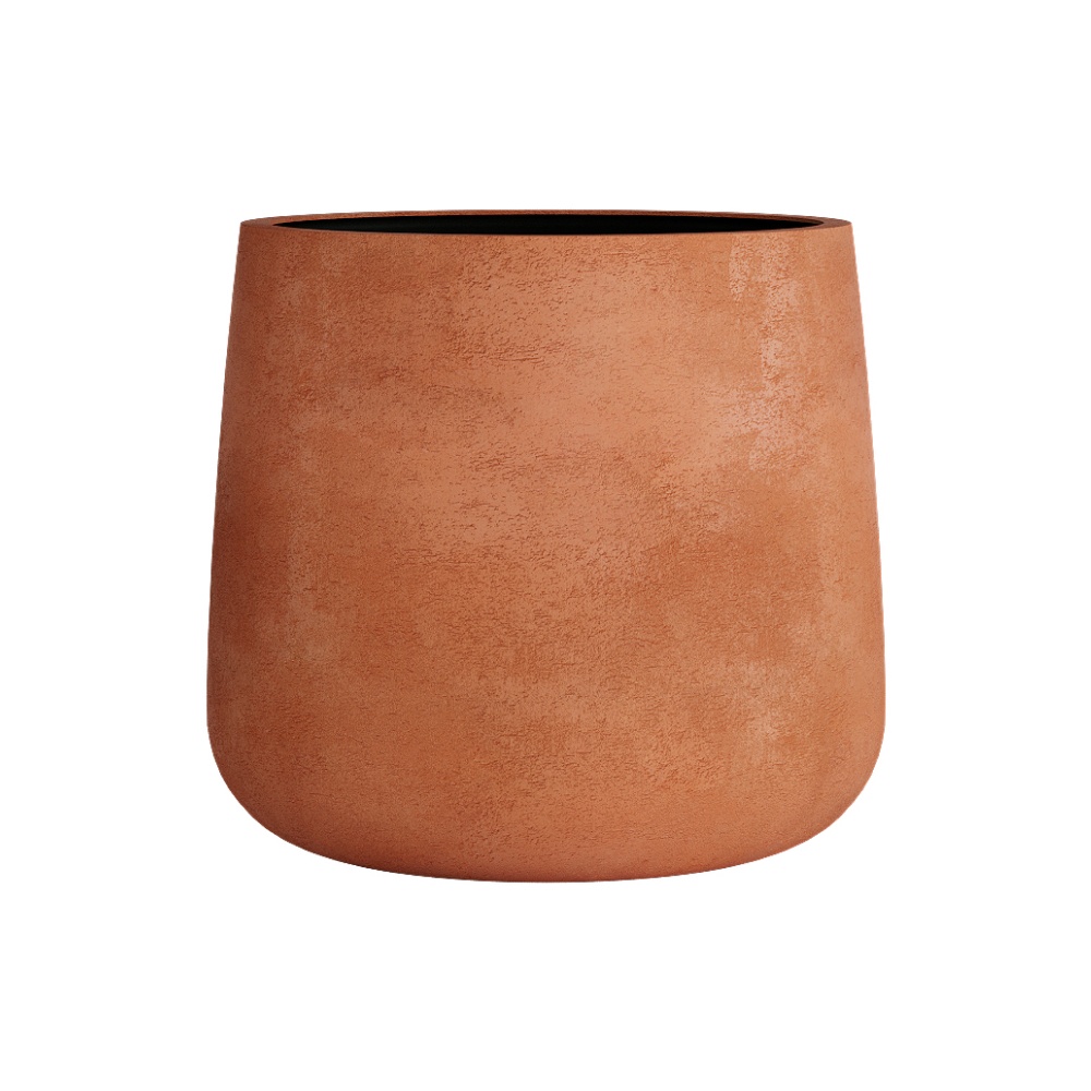 Кашпо CONCRETIKA CONE RED CLAY D24H26