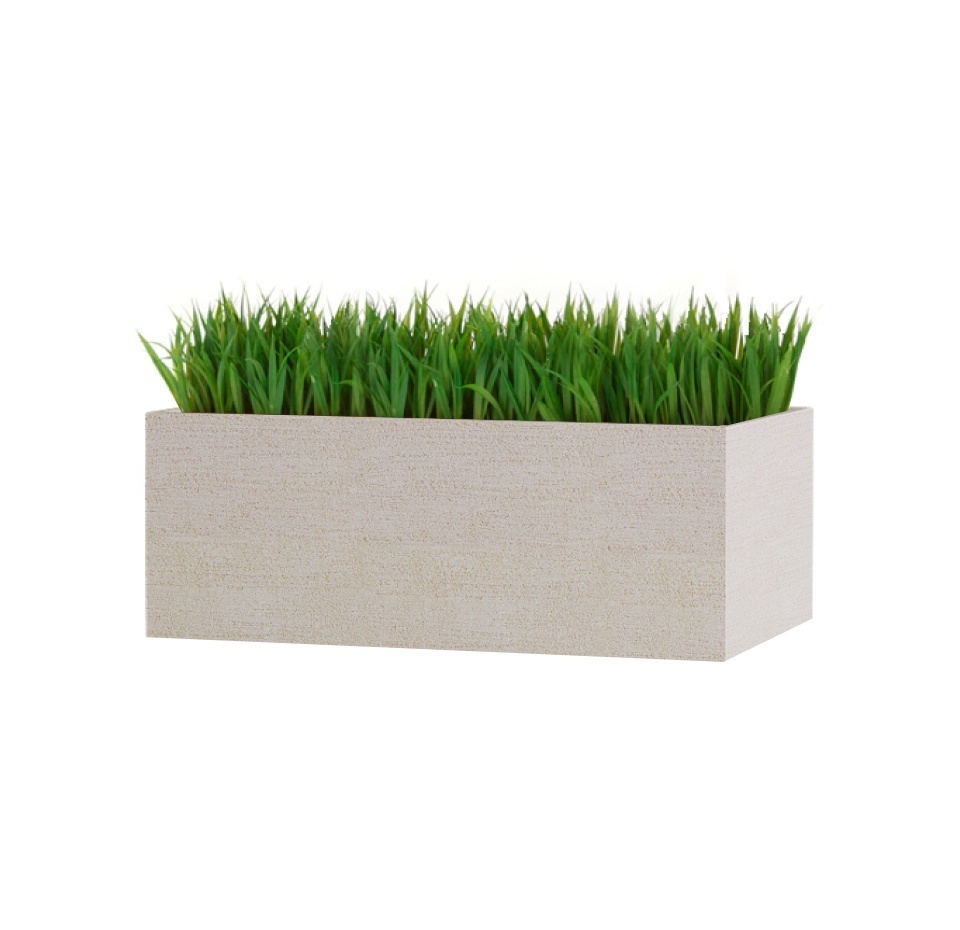 Кашпо CONCRETIKA BALCONY EROSIA YELLOW 40x20x15