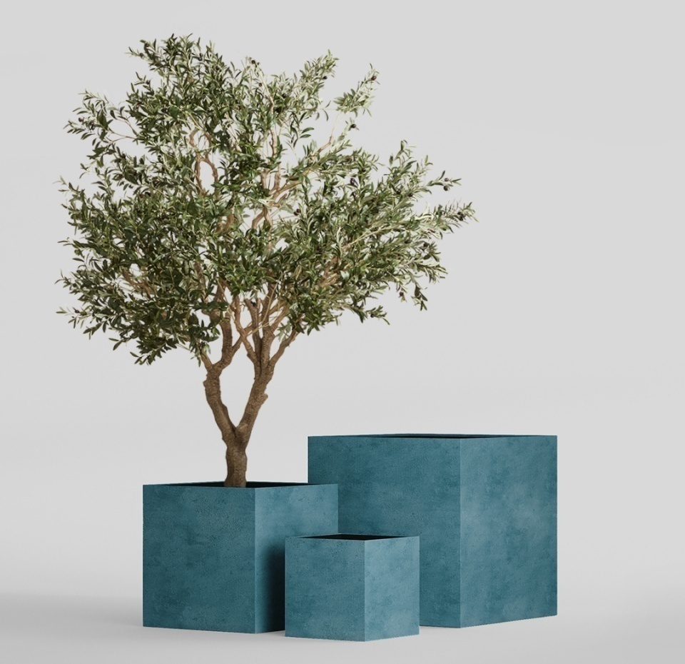 Кашпо CONCRETIKA CUBE MURENA 60x60x60