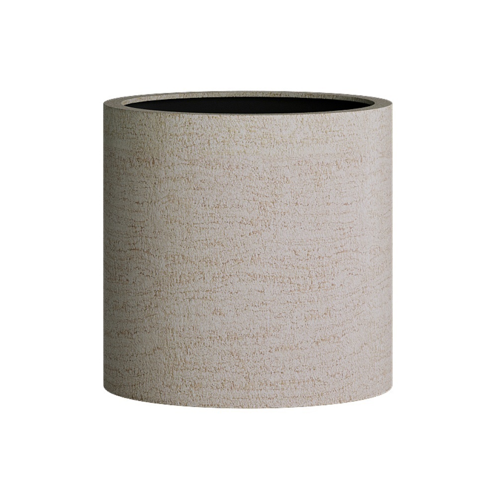 Кашпо CONCRETIKA CYLINDER EROSIA YELLOW D20H20