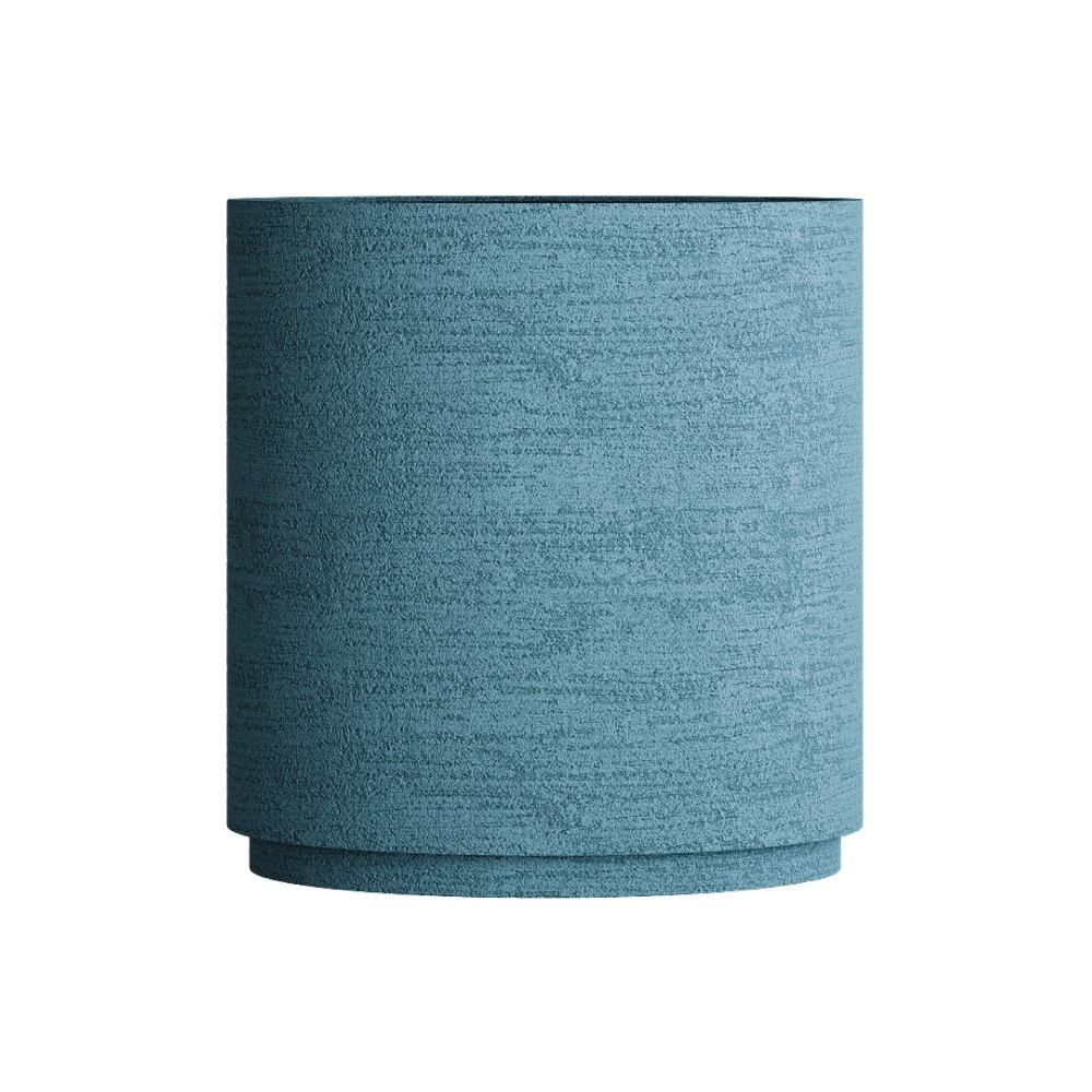 Кашпо CONCRETIKA CYLINDER XL EROSIA BLUE D100H105
