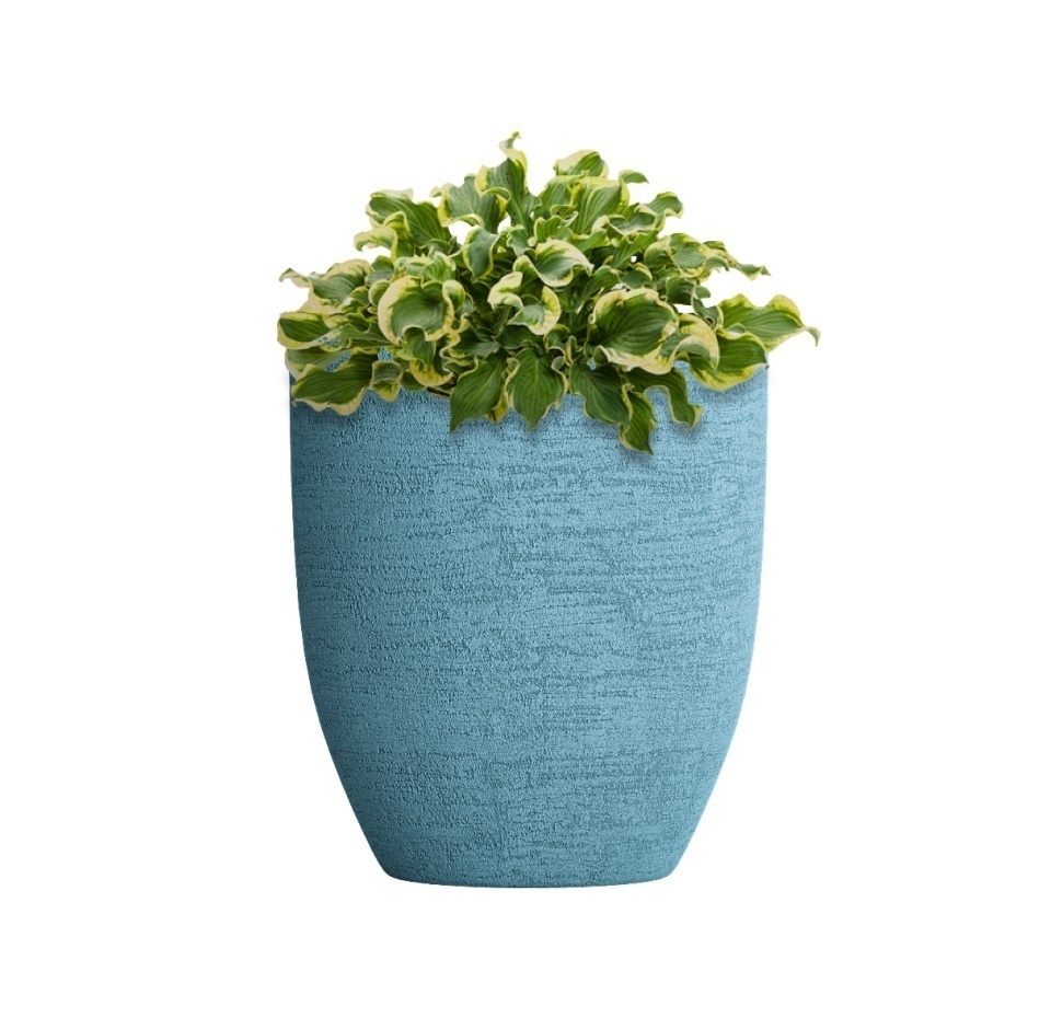 Кашпо CONCRETIKA VASE 3 EROSIA BLUE D40H45