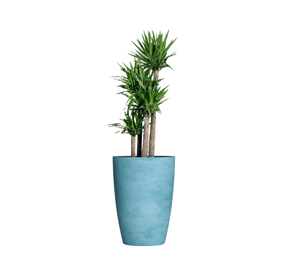Кашпо CONCRETIKA CONUS BLUE SKY D50H69