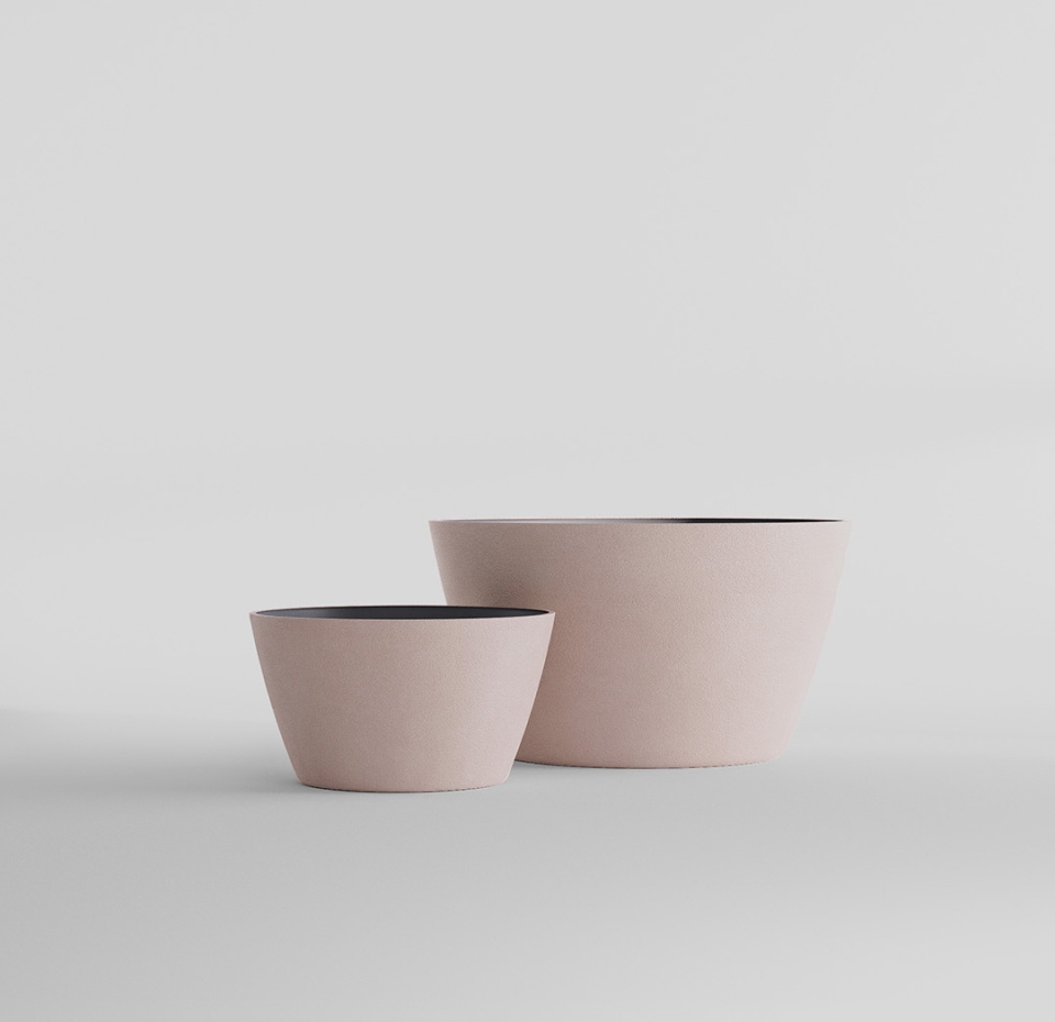 Кашпо CONCRETIKA BOWL COCOA D52H29